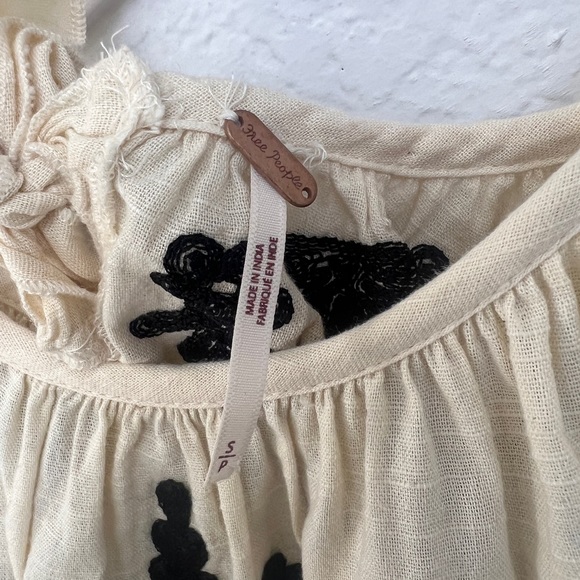 SOLD. FREE PEOPLE Embroidered Mini Dress - Picture 4 of 5